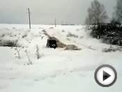 УАЗ - Hunter ( дизель) - По снегу !